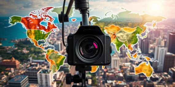 Explore o mundo pelo mapa e câmera ao vivo