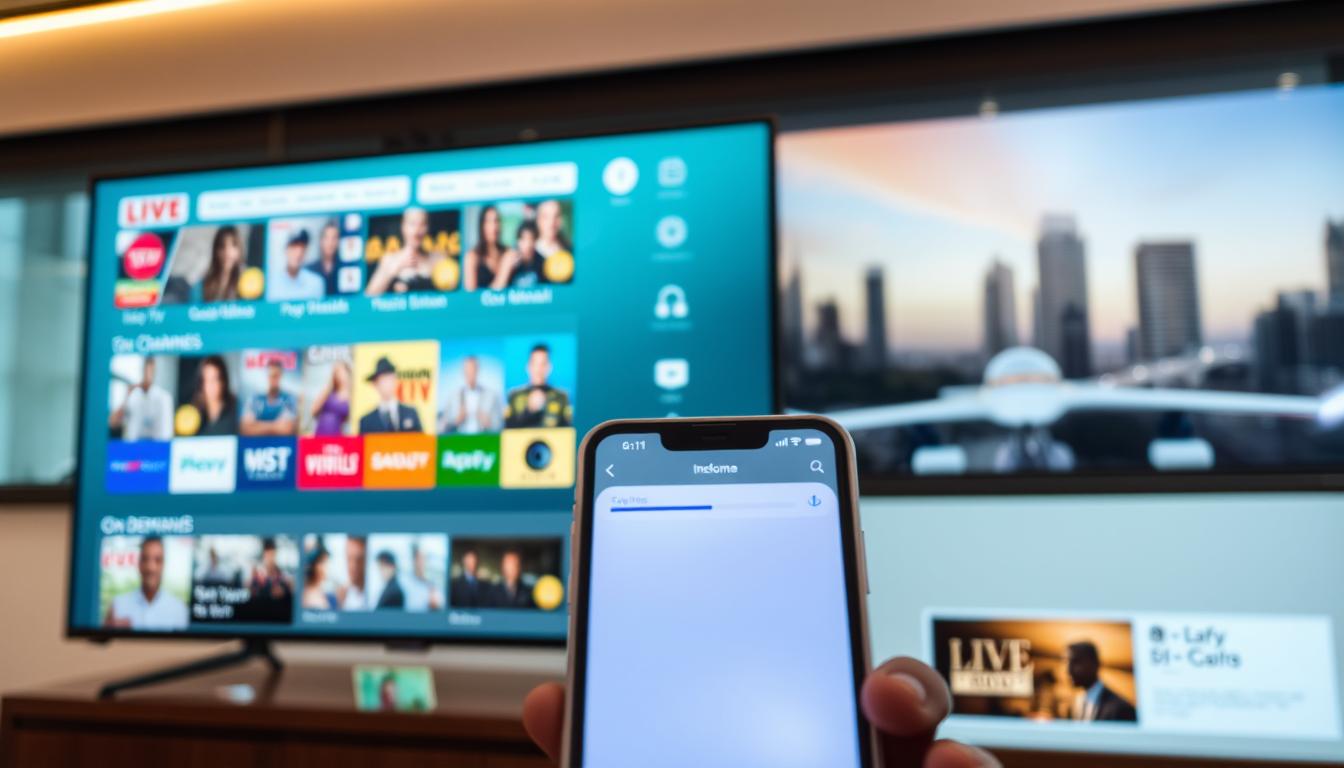 Aplicativo de TV: Assista centenas de canais em qualquer lugar
