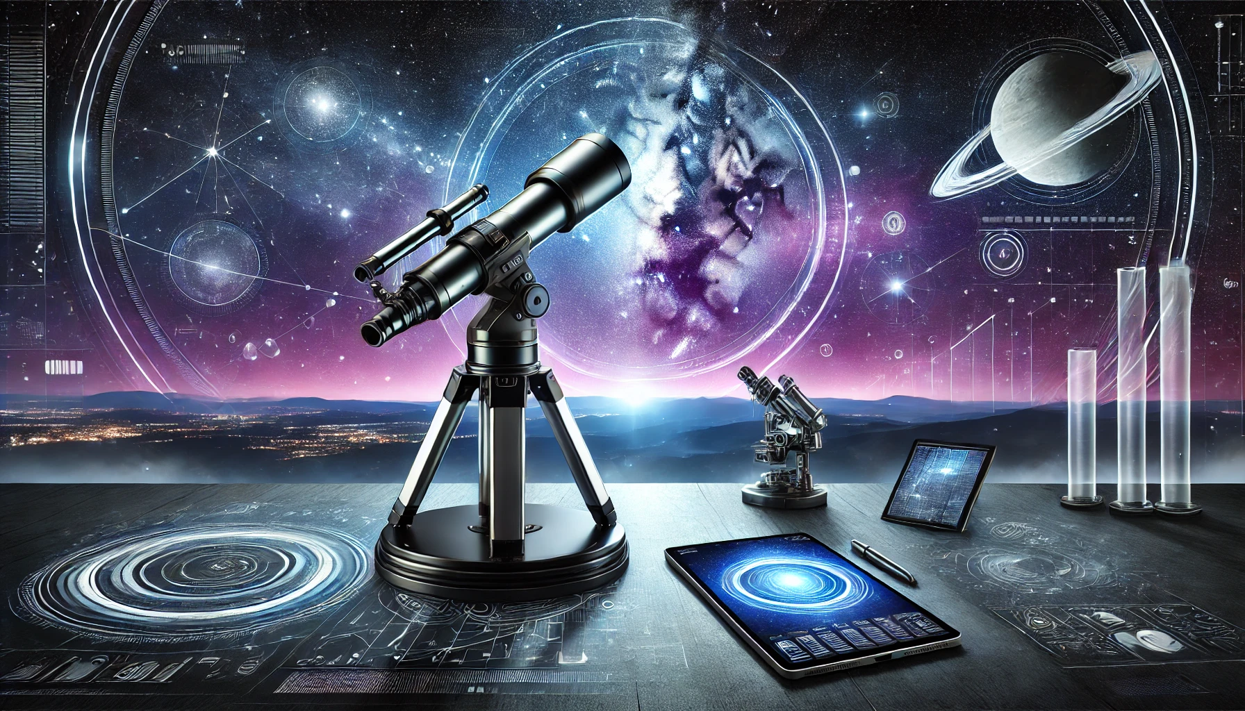Telescópio Digital: Fácil de usar e Amplificado por Luz