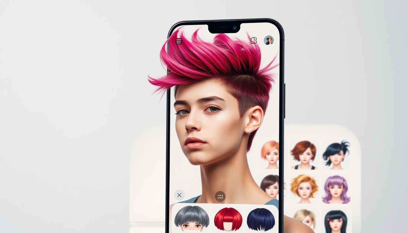Experimente Cabelos com App: Novo Visual Aguarda!