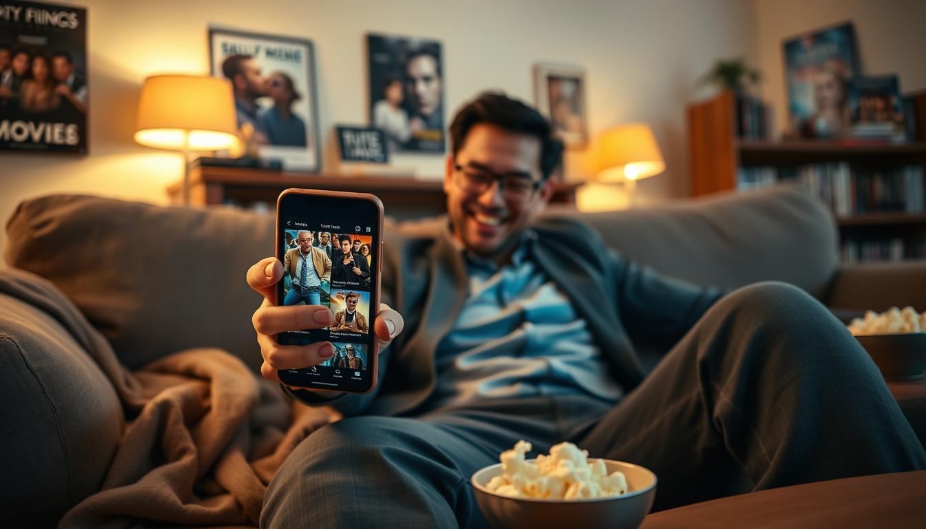 Assista os melhores filmes no seu celular direto do app