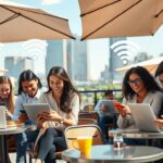 Conecte-se com o app: Tenha wifi grátis aonde for