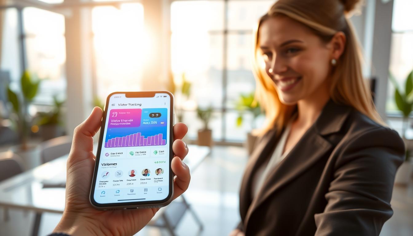 Descubra Visitantes com o App de Monitoramento