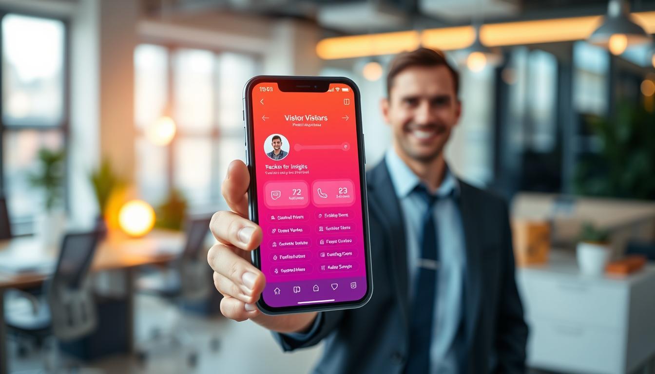 Descubra Visitantes com o App de Monitoramento de Perfil