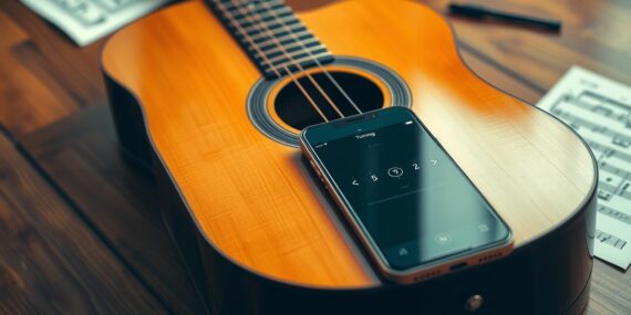 Afine seu violão com app – Precisão e Facilidade