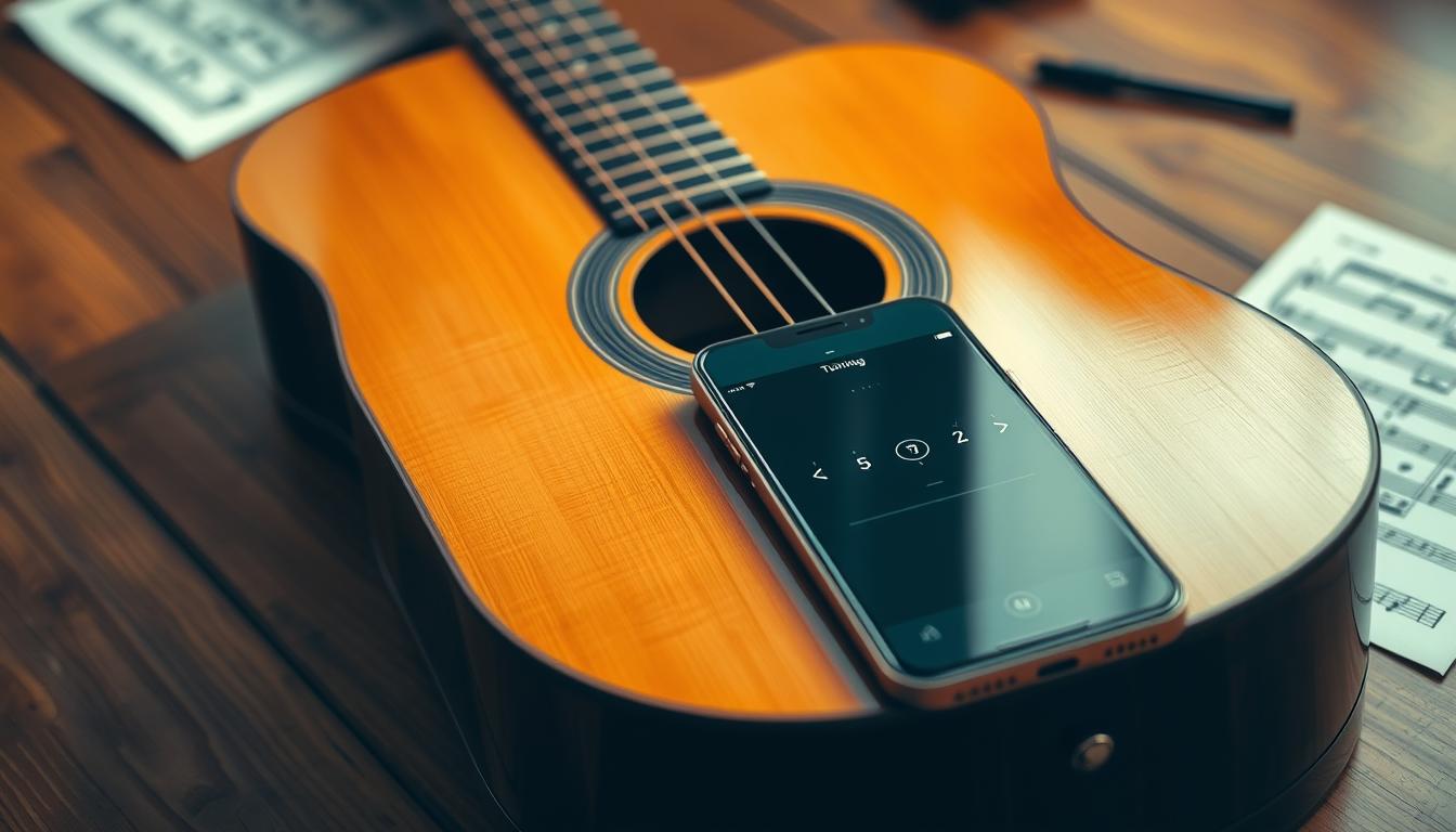 Afine seu violão com app – Precisão e Facilidade