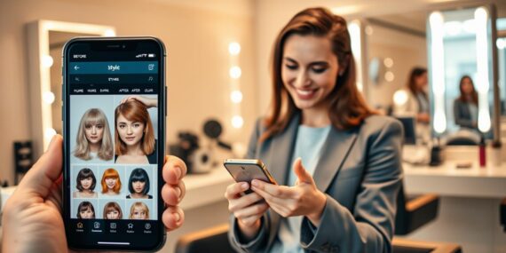 Teste cortes de cabelo com este app incrível