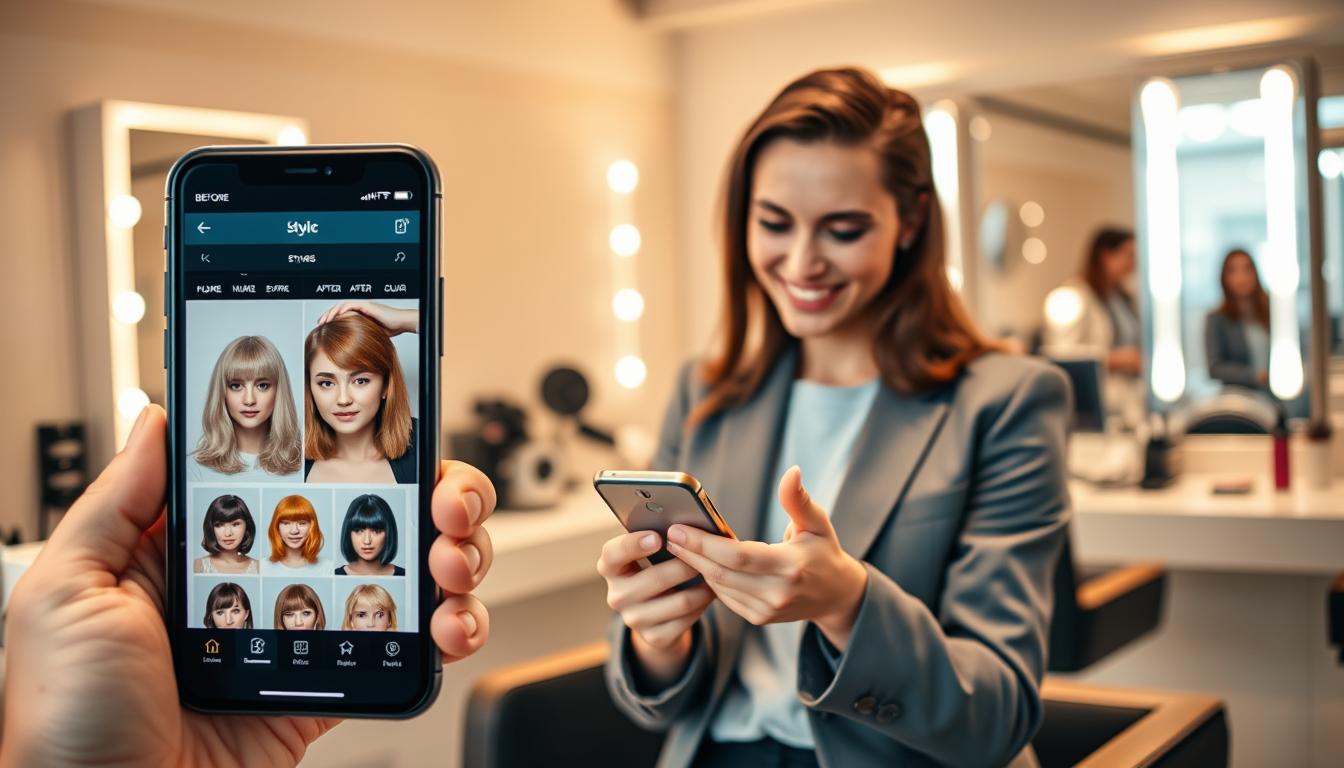 Teste cortes de cabelo com este app incrível