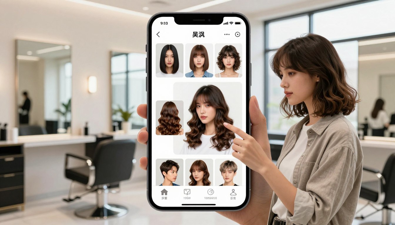 Teste cortes de cabelo com este app incrível!