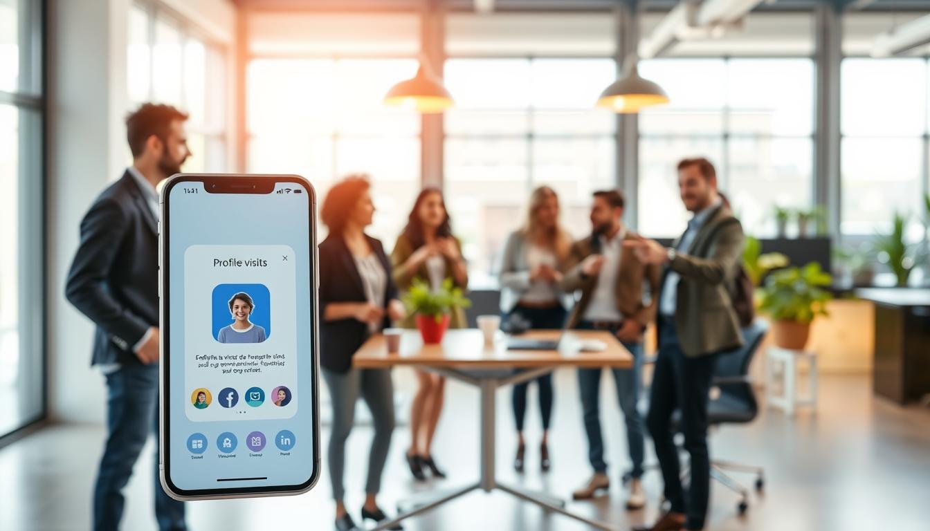 Descubra Visitantes do Perfil com o App!