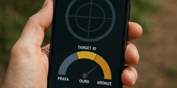 App Detectar Metais: Prata, Ouro e Bronze