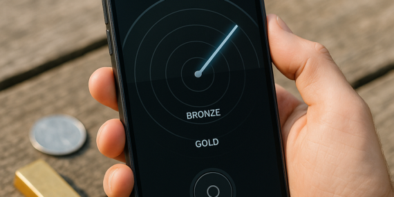 App para Detectar Prata, Ouro e Bronze