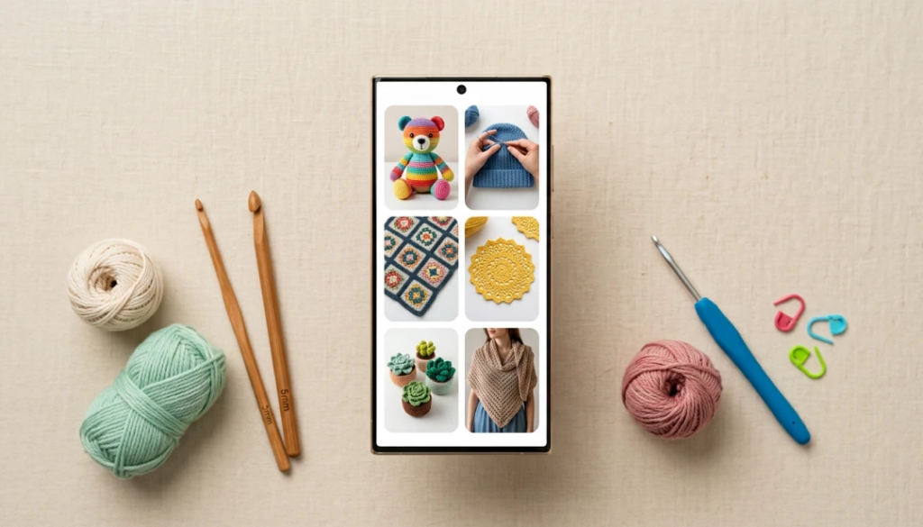 Aprenda Croche pelo Celular: App Completo