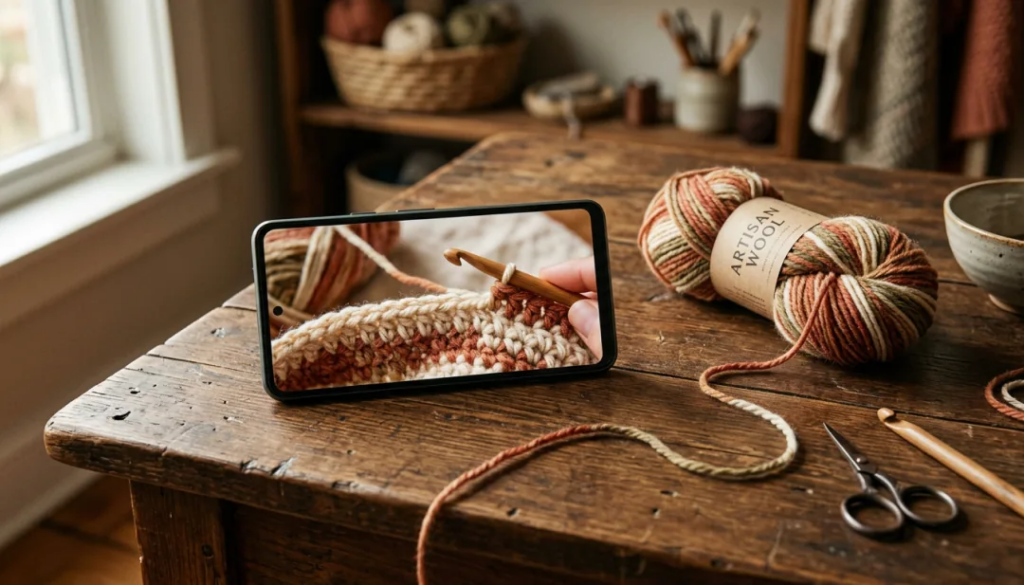 Aprenda Croche pelo Celular com Aplicativo