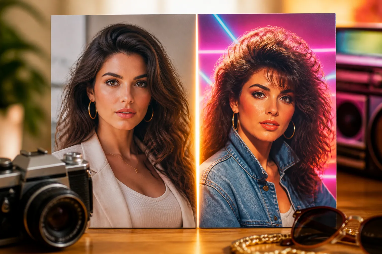 Transforme sua foto atual em estilo retrô dos anos 80 em poucos passos