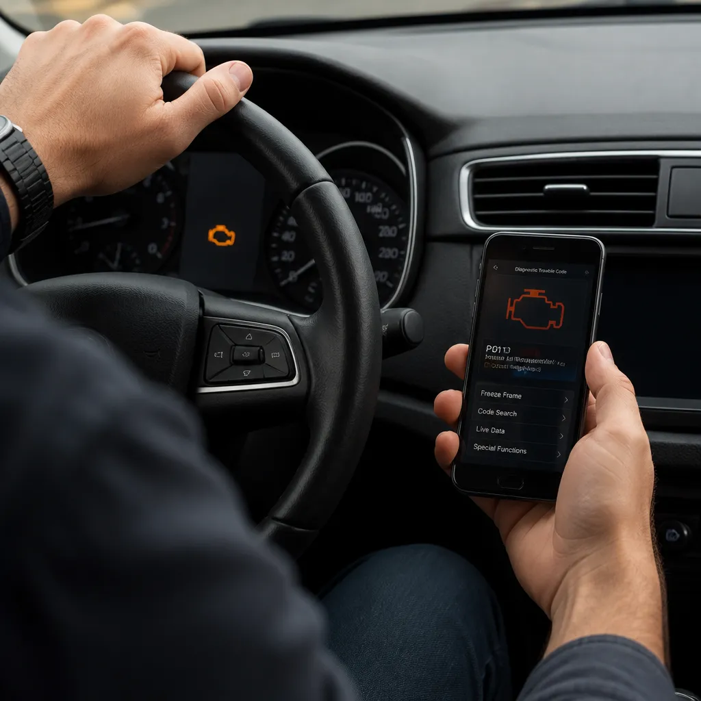 Luz no Painel: Use Celular para Diagnosticar